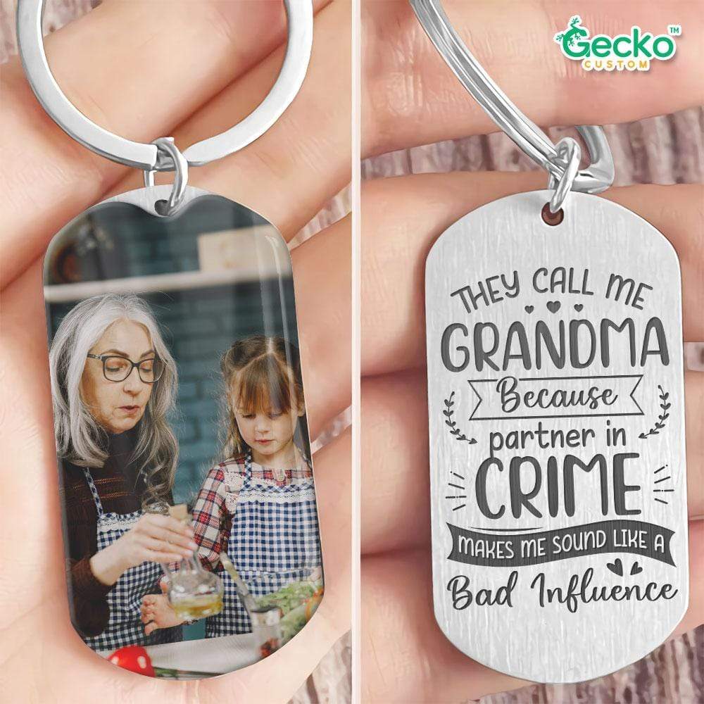 They Call Me Grandma Family Metal Keychain HN590