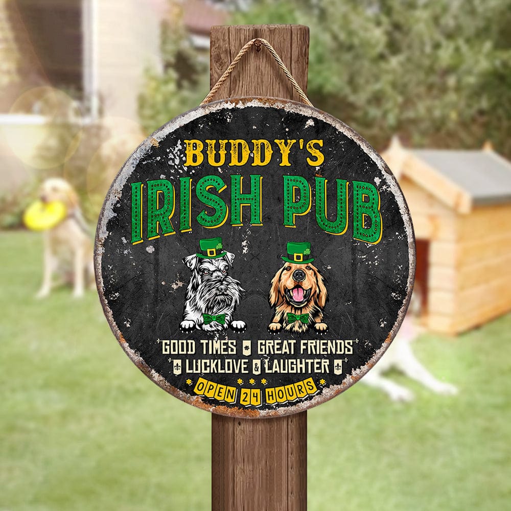 Irish Pub St.Patrick's Day Dog Wooden Door Sign 892367 - Image 2