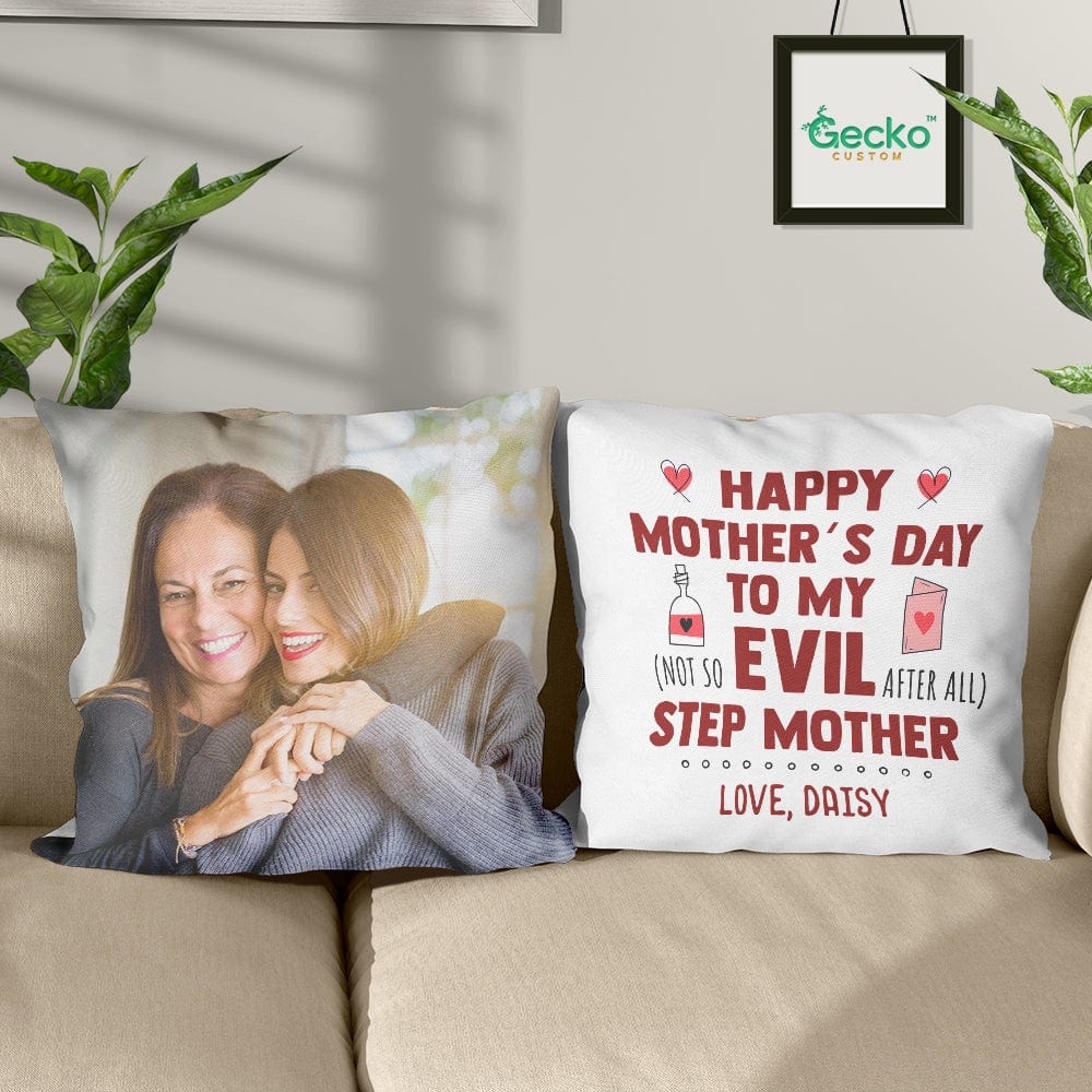 Happy Mother's Day To My Step Mother Family Throw Pillow HN590