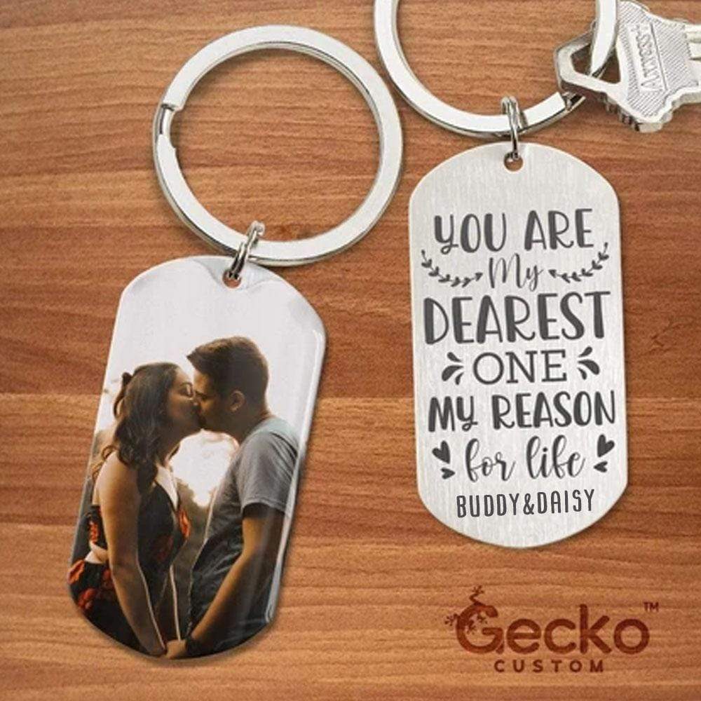 You Are My Dearest One, My Reason For Life Valentine Metal Keychain HN590 - Image 2