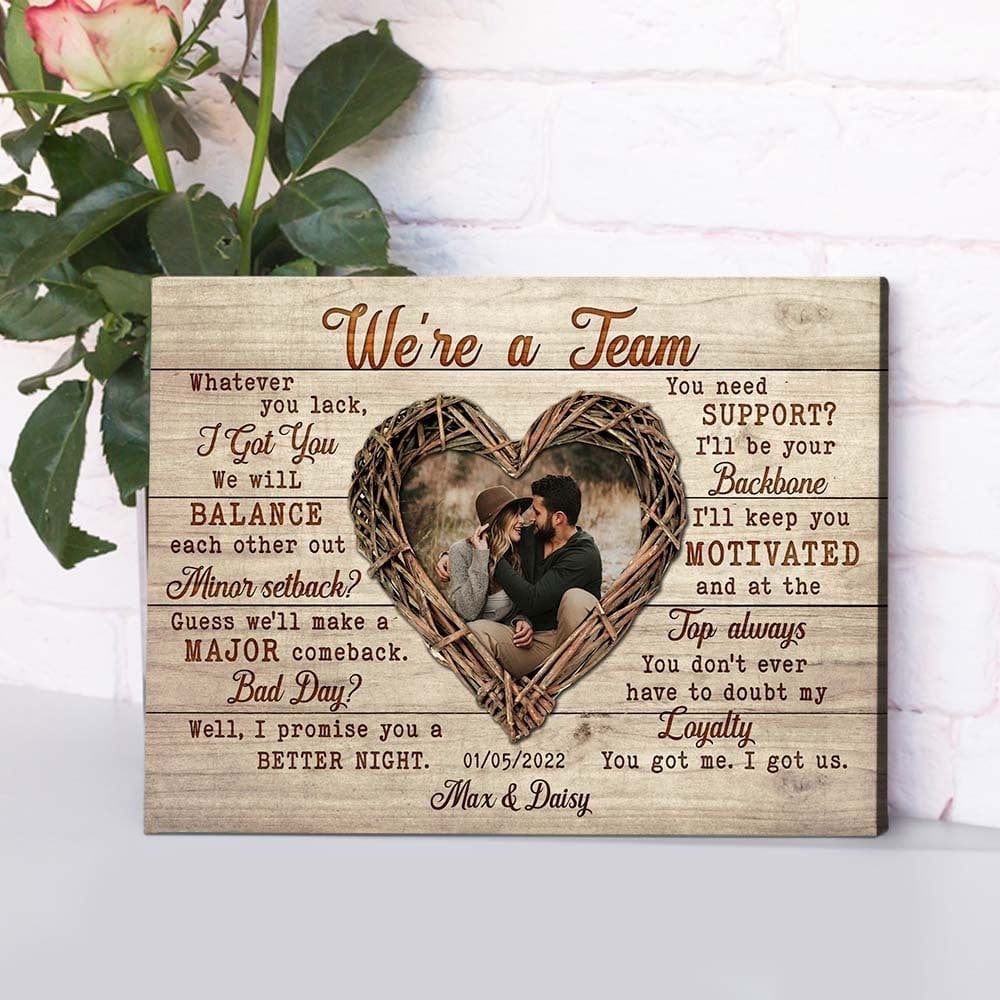 We're A Team Couple Canvas HN590 - Image 3