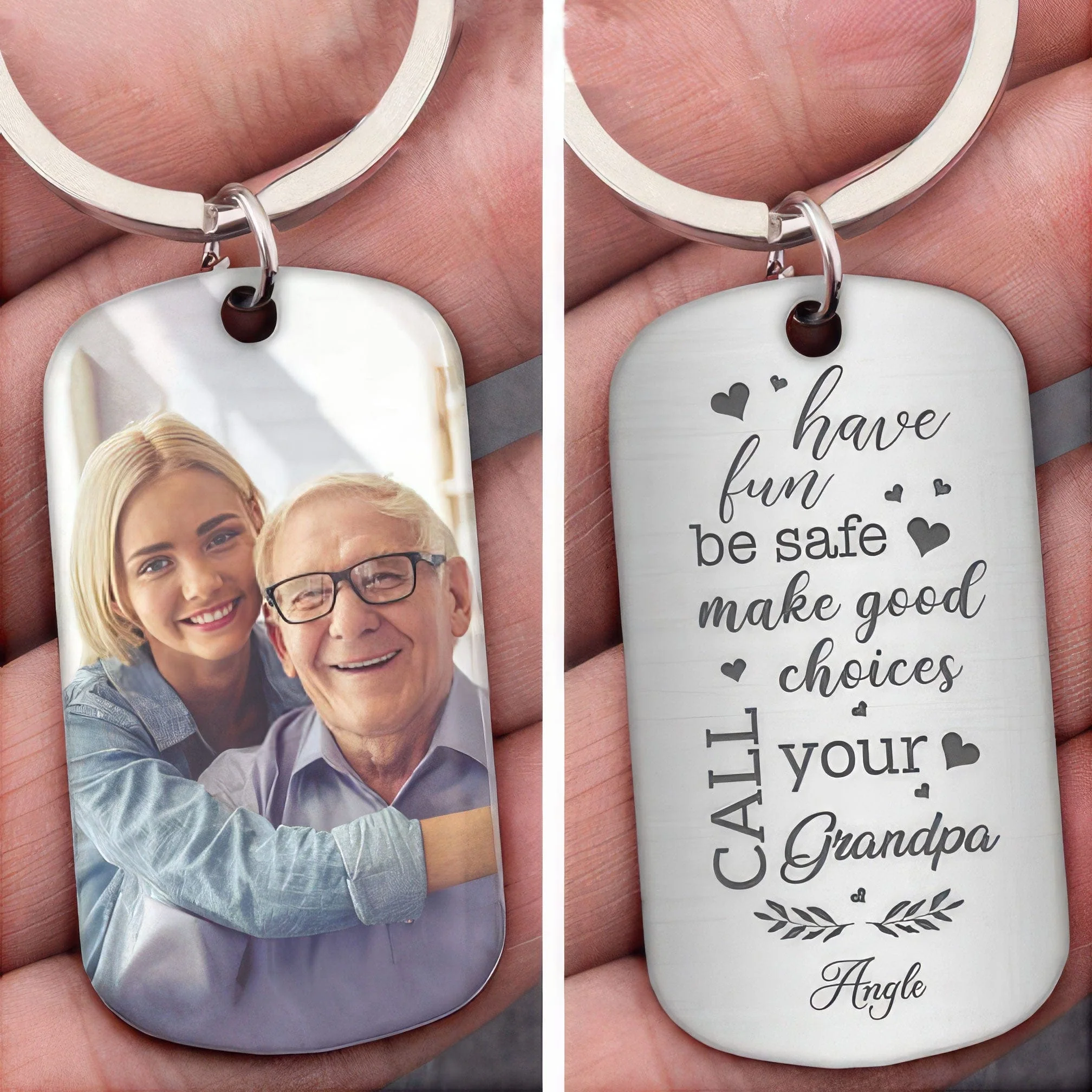 Have Fun Be Safe Make Good Choices Metal Keychain HN590 - Image 2