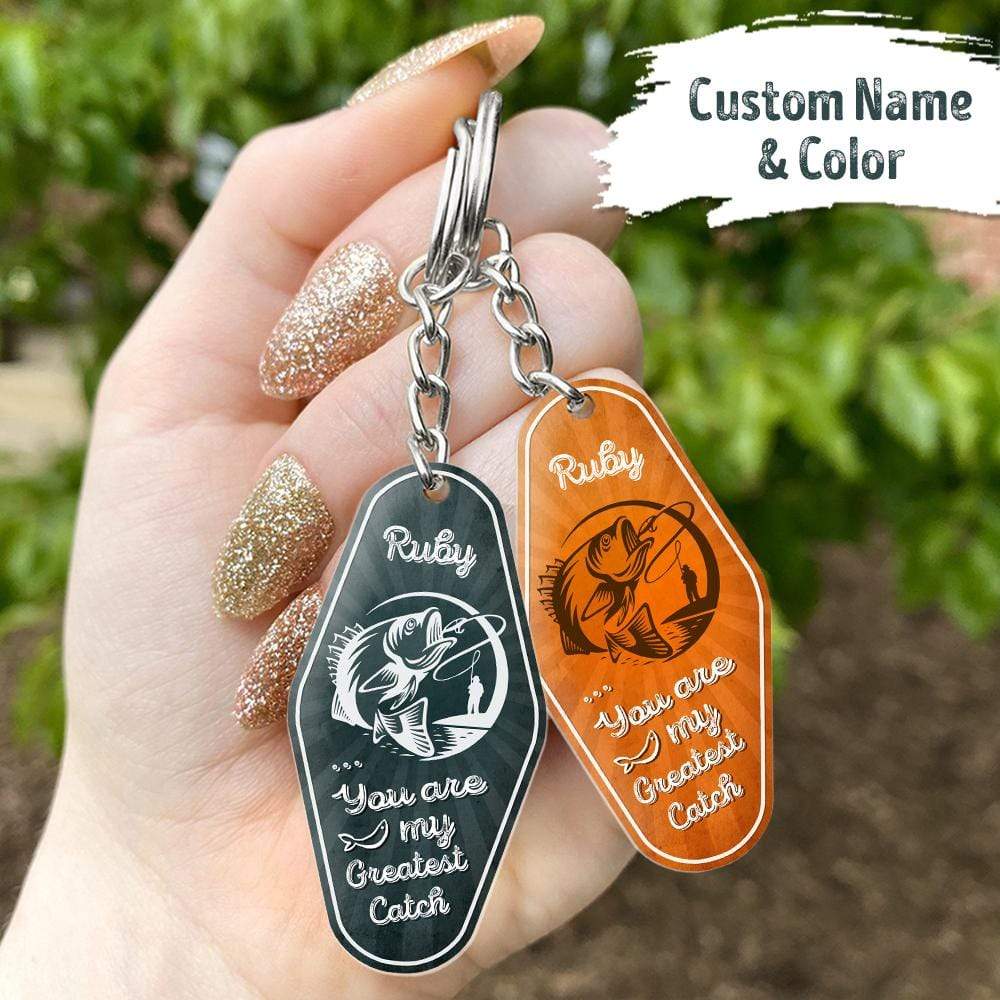 You Are My Greatest Catch Fishing Vintage Keychain, Gift For Fisherman HN590