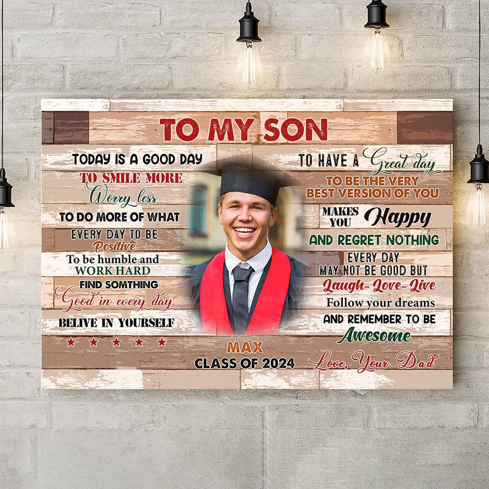 Today Is A Good Day Graduation Canvas, Graduation Gift HN590 - Image 11