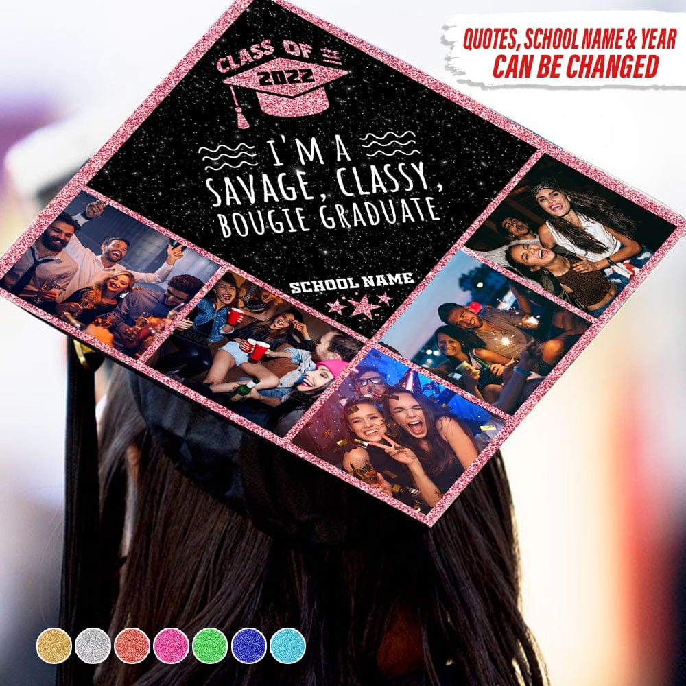 Custom Photo Graduation Cap Topper, Decorated Grad Cap HN590 - Image 4