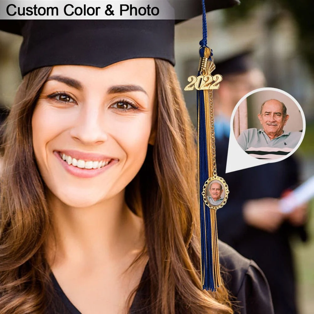Custom Memorial Photo Graduation Tassel Charm, Graduation Gift HN590 895070 - Image 6