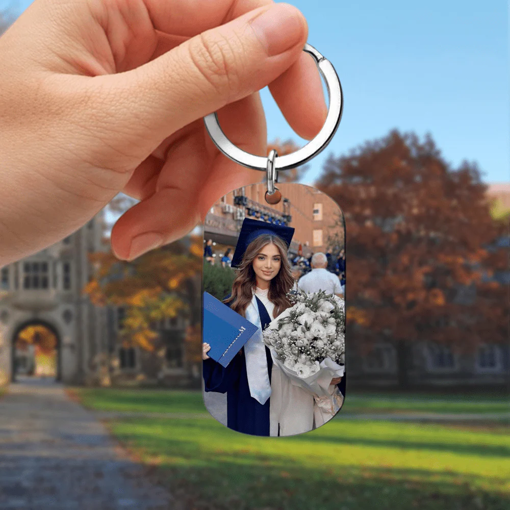 Keep Your Face Always Towards The Sunshine Graduation Metal Keychain HN590 - Image 26