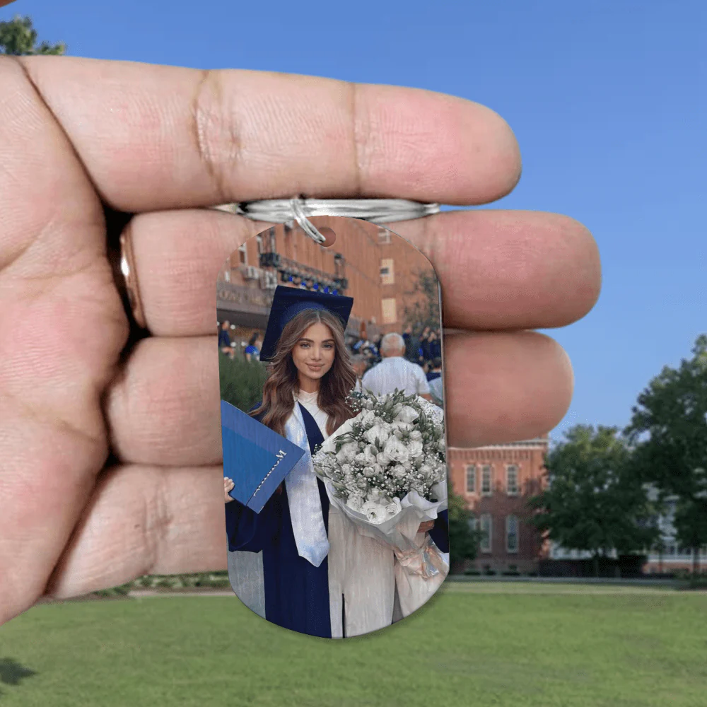 Keep Your Face Always Towards The Sunshine Graduation Metal Keychain HN590 - Image 6