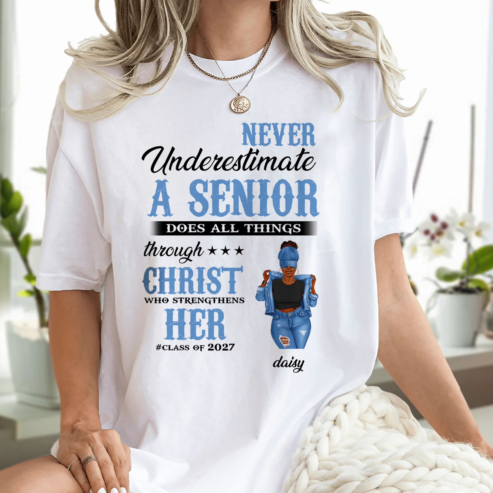 Never Underestimate A Senior Graduation Shirt, Back To School Gift HN590 HA75 891890 - Image 19