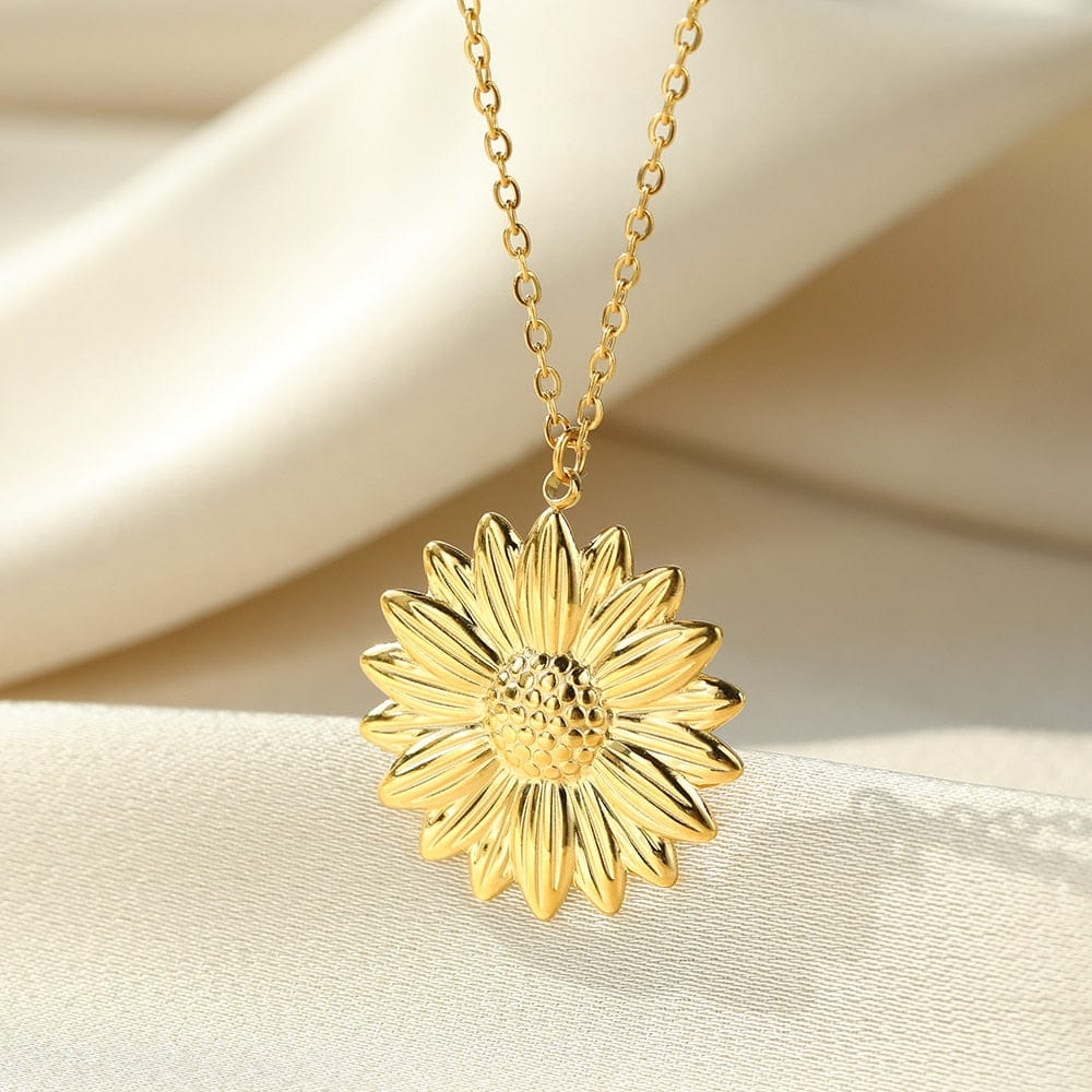 You Are My Sunshine Open Locket Sunflower Pendant Necklace Boho Jewelry Best Friendship Gifts Bff Letter Necklace Collier - Image 2