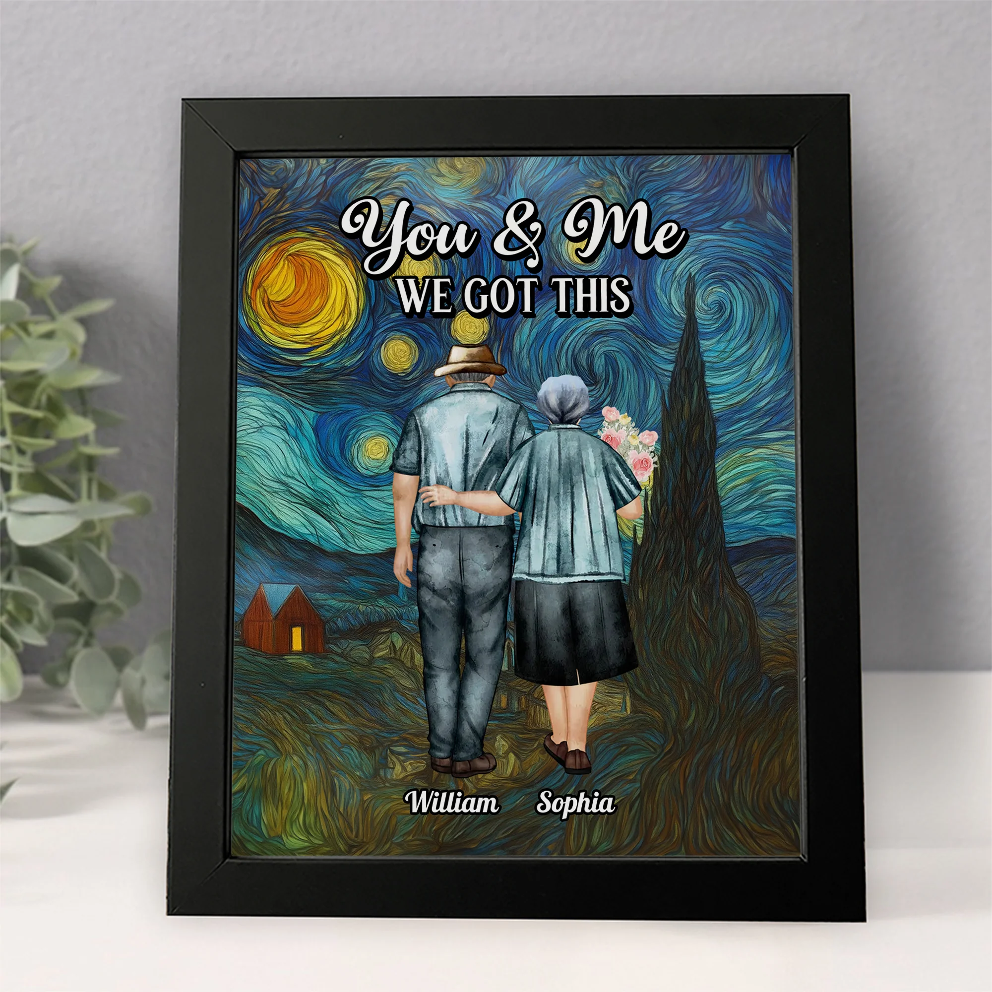 You & Me We Got This Starry Night Personalized Picture Frame Anniversary Gifts For Couple CH07 896492