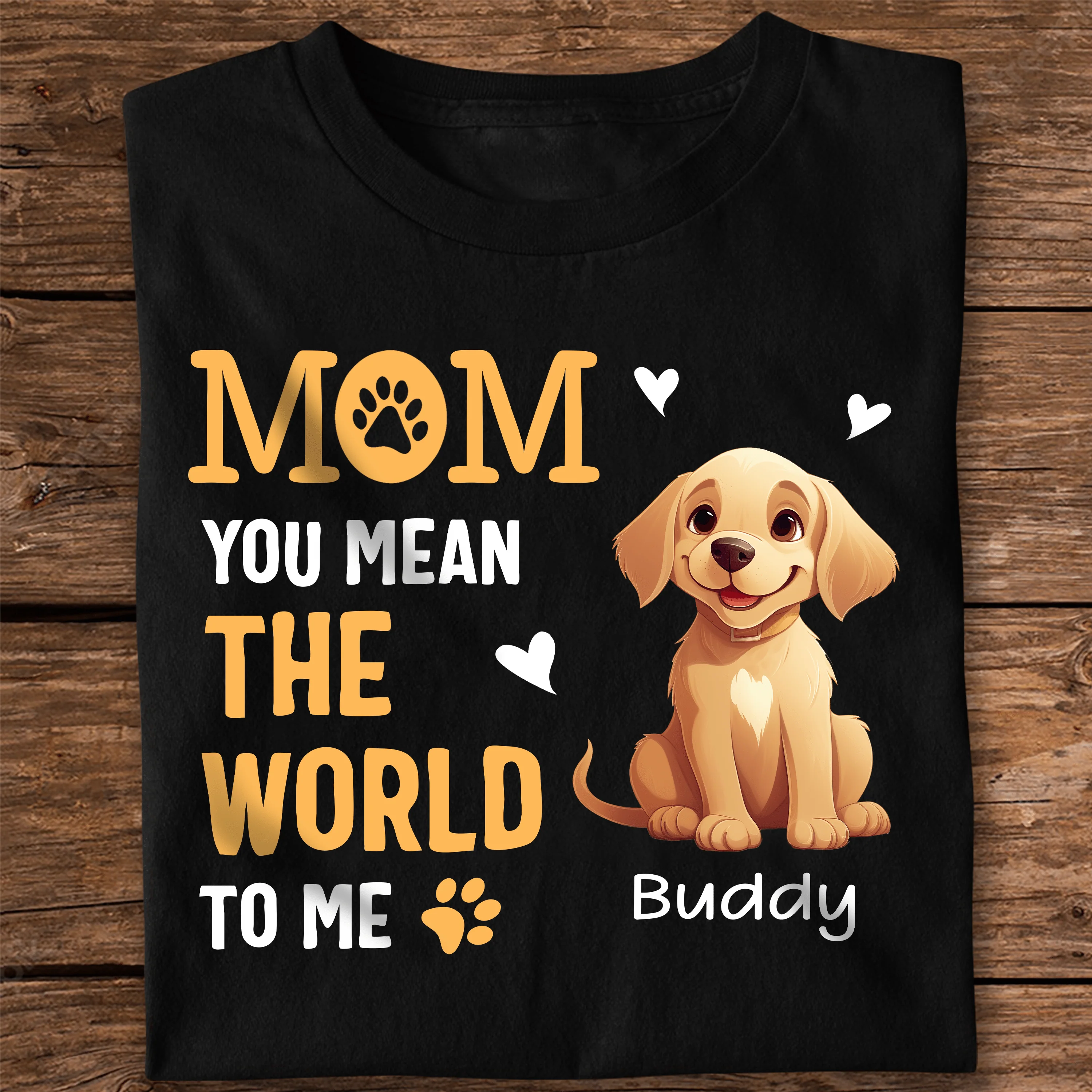 You Mean The World Dark Sweatshirt For Dog Lovers Personalized Gift N369 HO82 893518 - Image 4